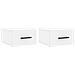Comodini A Muro 2 Pz Bianchi 35x35x20 Cm - Foto miniatura 2
