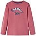 Maglietta Da Bambino A Maniche Lunghe Stampa Dinosauro Roso Scuro 116 - Foto miniatura 1
