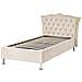 Letto Singolo Contenitore Velluto Beige 90 X 200 Cm Metz - Foto miniatura 4
