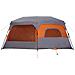 Tenda Campeggio 9 Persone Grigio e Arancione Impermeabile - Foto miniatura 5