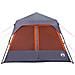 Tenda Campeggio 9 Persone Grigio e Arancione Impermeabile - Foto miniatura 7