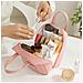 Borsa Per Il Trucco Portatile In Pelle Pu Per Cosmetici Pink - Foto miniatura 3
