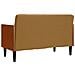 Divano Divanetto con Cuscini Bolster Marrone 110 cm Velluto - Foto miniatura 4