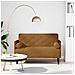 Divano Divanetto con Cuscini Bolster Marrone 110 cm Velluto - Foto miniatura 8