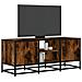 Mobile Tv Rovere Fumo 100x35x41 Cm Legno Multistrato E Metallo - Foto miniatura 1