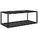 322898 Lusso Casadino -  Coffee Table Black 100x50x35 Cm Tempered Glass - Foto miniatura 2
