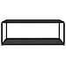 322898 Lusso Casadino -  Coffee Table Black 100x50x35 Cm Tempered Glass - Foto miniatura 1