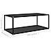 322898 Lusso Casadino -  Coffee Table Black 100x50x35 Cm Tempered Glass - Foto miniatura 5