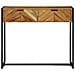 Tavolo Consolle 90x35x75 cm Legno Massello Acacia - Foto miniatura 5