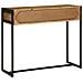 Tavolo Consolle 90x35x75 cm Legno Massello Acacia - Foto miniatura 7