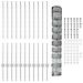 Poste per Recinzione 22 pcs U-Channel 100 cm Acciaio Galvanizzato - Foto miniatura 4