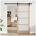 Porta Scorrevole con Set di Accessori 'ORKDAL'Legno Massello & Vetro - Foto miniatura 3