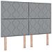 Letto a molle con materasso Grigio chiaro 160 x 200 cm Tessuto - Foto miniatura 1