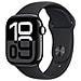 Watch Series 10 GPS Impermeabile 50m Always-On Retina LTPO3 2,0" 64GB Bluetooth 5.3 Wi-Fi UWB ECG Fitness Tracker 46mm Aluminium Nero Diamante con Cinturino Sportivo Nero M /L - Foto miniatura 2