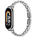 Cinturino A Bracciale In Metallo Compatibile Con Xiaomi Mi Band 8/9/10 - Elegante Cinturino In Acciaio Inossidabile Silver - Foto miniatura 1