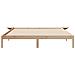 Letto con Tavolini Laterali Naturale 180 x 220 cm Pino massello - Foto miniatura 5