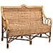 Divano In Bambù E Rattan Marrone 130x48x99h - Foto miniatura 1