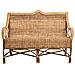 Divano In Bambù E Rattan Marrone 130x48x99h - Foto miniatura 2