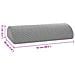 Cuscino per Gambe Grigio 52 x 20 x 11 cm Schiuma Memory - Foto miniatura 9