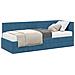Struttura Letto Angolare con Materasso 2 pcs Blu Velluto - Foto miniatura 1