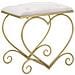 Sgabello Heart Rosa E Gold - 50 X 37,5 X H 51,5 Cm - Foto miniatura 1