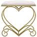 Sgabello Heart Rosa E Gold - 50 X 37,5 X H 51,5 Cm - Foto miniatura 2