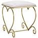 Sgabello Heart Rosa E Gold - 50 X 37,5 X H 51,5 Cm - Foto miniatura 3