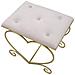 Sgabello Basso Cuore 16-oro-metallo-50x37,5x51,5 Cm - Foto miniatura 4