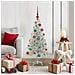 Albero di Natale con 150 LED con supporto Argento 120 cm PET - Foto miniatura 2
