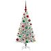 Albero di Natale con 150 LED con supporto Argento 120 cm PET - Foto miniatura 3