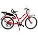 Bici E-bike A Due Posti Misura 26 Cambio 21v E-tandem26 Motore E Batteria Ansmann 250w 36v 11.6ah Bibici In Alluminio - 47 Rosso - Foto miniatura 1
