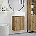 Mobile bagno con rubinetto Rovere Artigianale - Foto miniatura 2