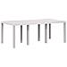 Set da Pranzo per Giardino con cuscino 7 pcs Bianco e Crema PP - Foto miniatura 5