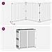 Cancello per cani 12 pcs Nero 60 x 60 cm Acciaio zincato - Foto miniatura 7