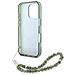 Guess Iml Flowers Allover Electro Con Cinturino Perliniu Magsafe Per Iphone 16 Pro Max - Verde - Foto miniatura 2