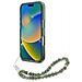 Guess Iml Flowers Allover Electro Con Cinturino Perliniu Magsafe Per Iphone 16 Pro Max - Verde - Foto miniatura 6