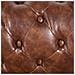 Poltrona Vintage In Pelle Marrone Invecchiato Chesterfield - Foto miniatura 23