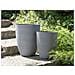 Vaso Tondo Per Interno Ed Esterno Grigio 35x35x42cm Croton - Foto miniatura 27