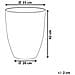 Vaso Tondo Per Interno Ed Esterno Grigio 35x35x42cm Croton - Foto miniatura 32