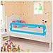Sponde Letto Per La Sicurezza Dei Bambini 2 Pz Blu 150x42 Cm - Foto miniatura 1