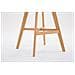 2 Sgabelli Design Cannes in Tessuto - Sgabelli Bar in Legno di Quercia - Sedie Cucina con Poggiapiedi e Schienale I Sedie Alte Bar H 76cm Crema Natura - Foto miniatura 4