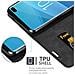 Custodia Compatibile Con Samsung Galaxy S10 Plus In Nero Di Notte - Coperchio Protettiva Con Chiusura Magnetica, Funzione Stand E Tasca Per Le Carte - Foto miniatura 5
