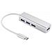 Usb-c To 4 X Usb 3.0 Hub Saver (usb-c To 4 X Usb 3.0 Hub Saver - Usb-c To 4 X Usb 3.0 Hub - Saver, Usb 2.0 Type-c, Usb 3.2 Gen 1 [3.1 Gen 1] Type-a, Silver, Aluminum, 1 - Warranty: 60m)  - Foto miniatura 1