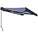 Tenda a Cassonetto Manuale 400x300 cm Blu e Bianca - Foto miniatura 2