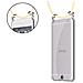 Catena Di Telefoni Cellulari Compatibile Con Htc One A9 In Crema Beige - Coperchio Protettivo In Silicone Con Anelli D'argento, Cinturino In Corda E Custodia Staccabile - Foto miniatura 6