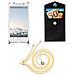 Catena Di Telefoni Cellulari Compatibile Con Htc One A9 In Crema Beige - Coperchio Protettivo In Silicone Con Anelli D'argento, Cinturino In Corda E Custodia Staccabile - Foto miniatura 7