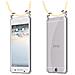 Catena Di Telefoni Cellulari Compatibile Con Htc One A9 In Crema Beige - Coperchio Protettivo In Silicone Con Anelli D'argento, Cinturino In Corda E Custodia Staccabile - Foto miniatura 8