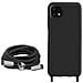 Cover Semirigida Per Samsung Galaxy A22 5g Cordino Nylon Intrecciato 80 Cm Nera - Foto miniatura 4