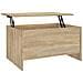 Tavolino Salotto Rovere Sonoma 80x55,5x41,5cm Legno Multistrato - Foto miniatura 2