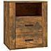 Comodino Rovere Fumo 50x36x60 Cm Legno Multistrato - Foto miniatura 2